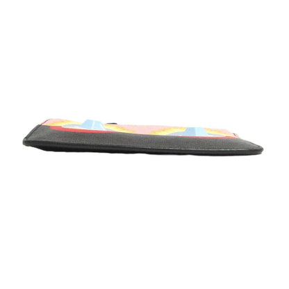 Fendi Bugsmon Star Coin Key Case Black Pink Key Holder — view 4