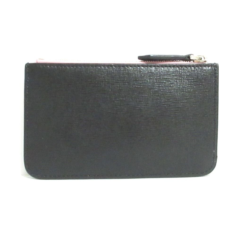 Fendi Bugsmon Star Coin Key Case Black Pink Key Holder — view 2