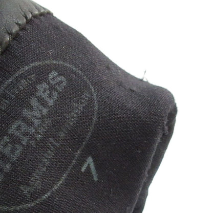 Hermes Princess Kelly Leather Gloves Mink 7 Dark Brown — view 8