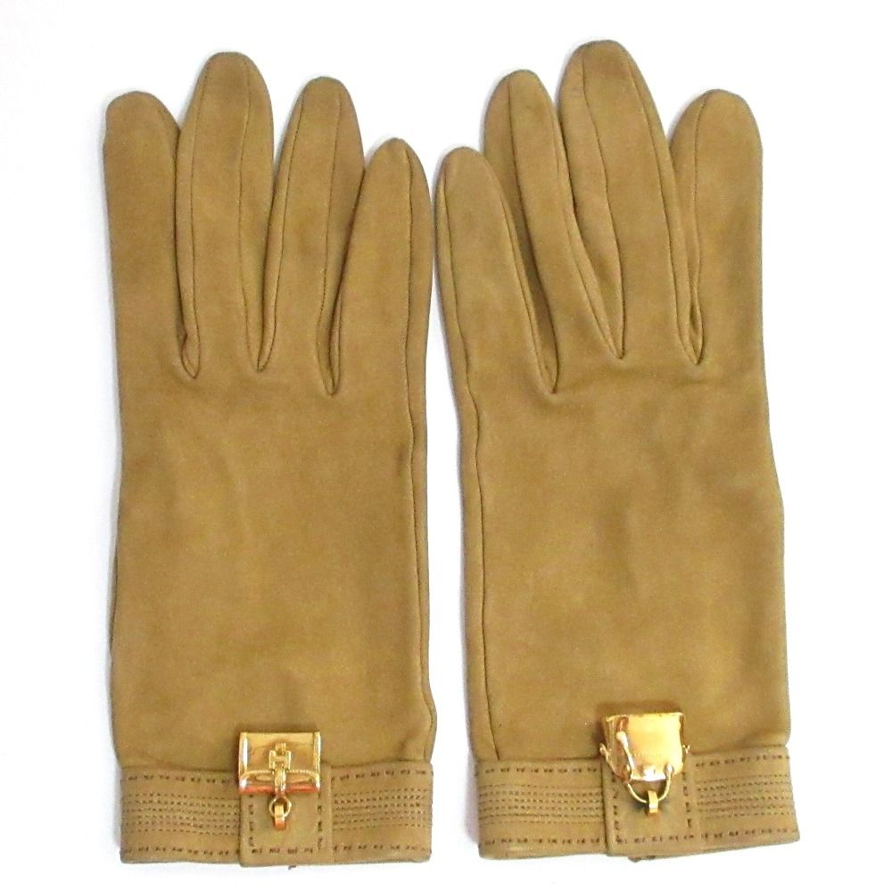 Hermes Bolide Jije Bag with Charm Nuba Cles the Glove 7.5 Camel Brown — view 3