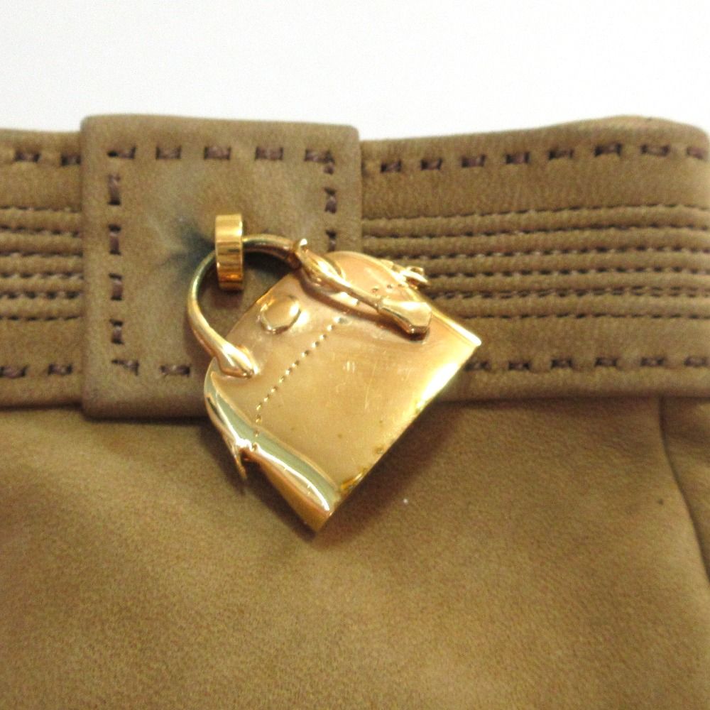 Hermes Bolide Jije Bag with Charm Nuba Cles the Glove 7.5 Camel Brown — view 9