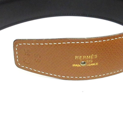 Hermes Buckle Constance Reversible Leather Belt 65 Brown Black — view 9