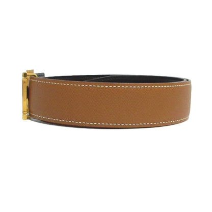Hermes Buckle Constance Reversible Leather Belt 65 Brown Black — view 2