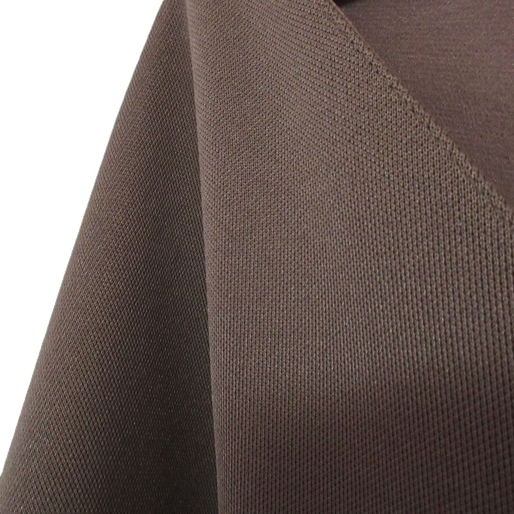 Fendi Square Buckle Narrow Belt Neck Dress Brown — view 3