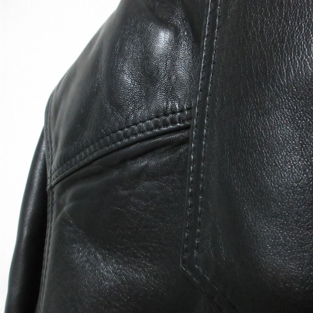 Loewe Vintage Lambskin Tailored Jacket Skirt Set Black — view 3