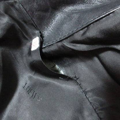 Loewe Vintage Lambskin Tailored Jacket Skirt Set Black — view 9