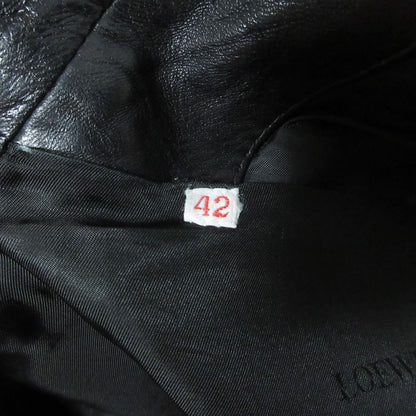 Loewe Vintage Lambskin Tailored Jacket Skirt Set Black — view 5