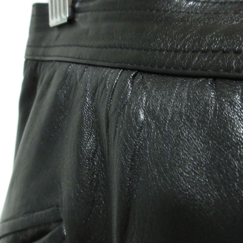 Loewe Vintage Lambskin Tailored Jacket Skirt Set Black — view 6