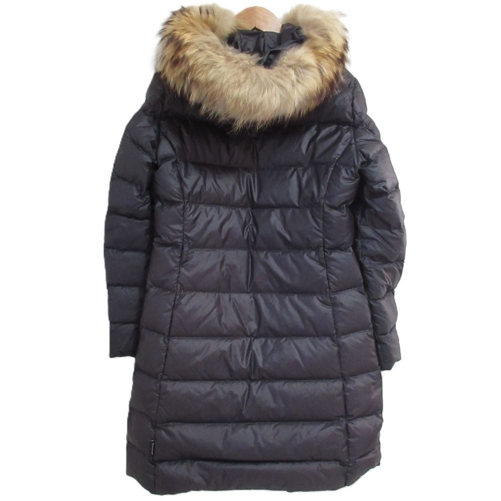 Moncler Nantesfur Hooded Down Coat 0 Black — view 2
