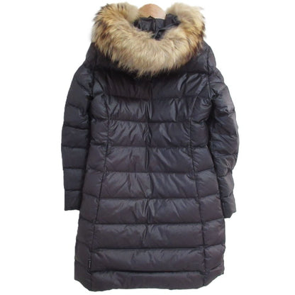 Moncler Nantesfur Hooded Down Coat 0 Black — view 2