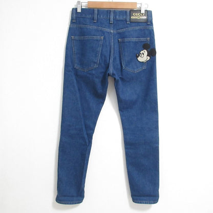 Gucci Disney Collaboration Mickey Emblem Denim Pants 28 Indigo — view 2