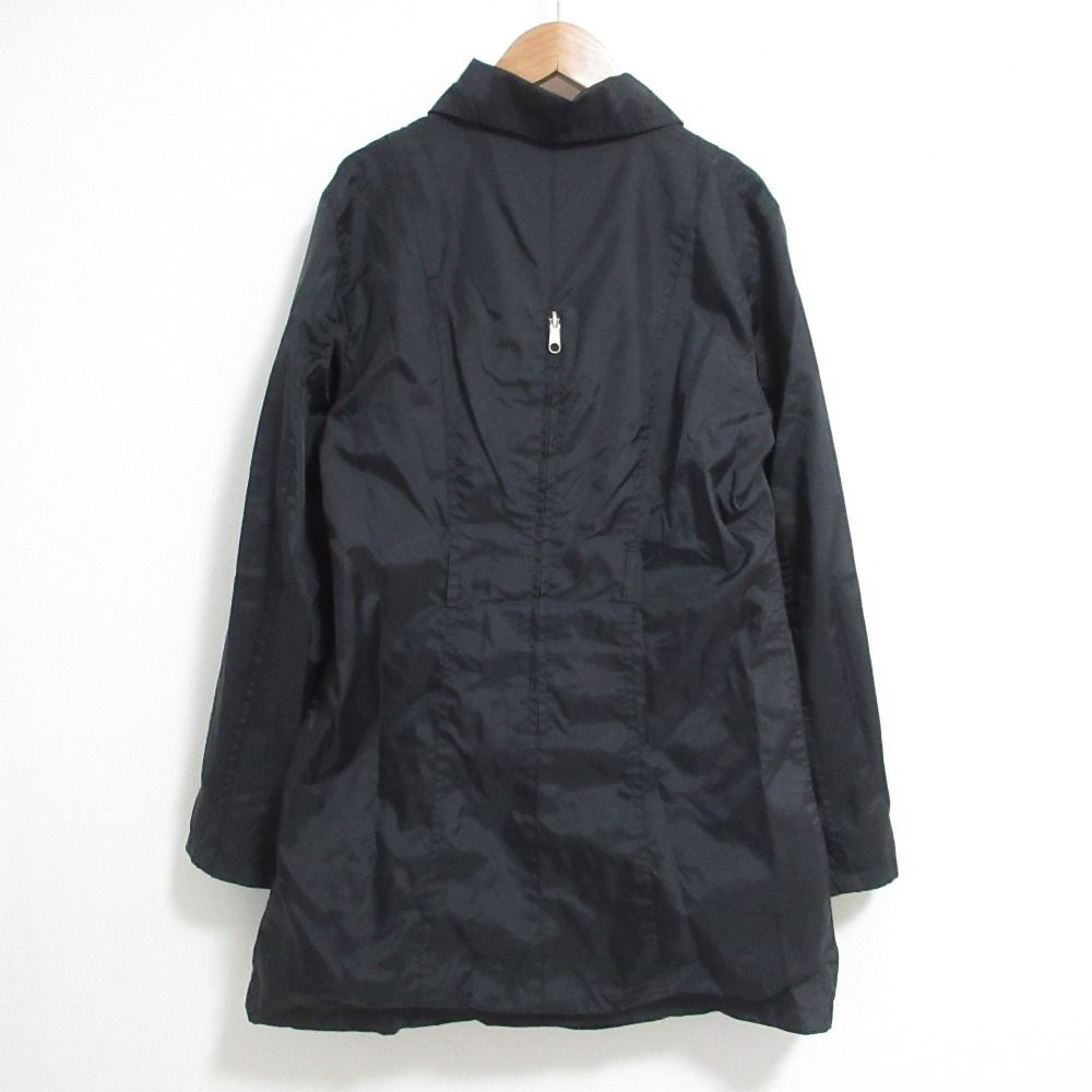 Fendi Vintage Nylon Zip Up Coat Black — view 2