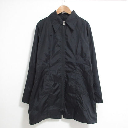 Fendi Vintage Nylon Zip Up Coat Black