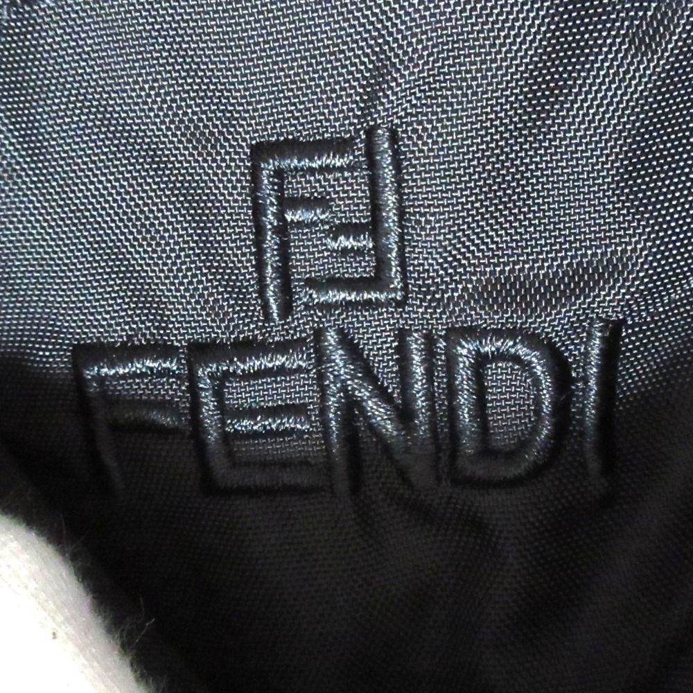 Fendi Vintage Nylon Zip Up Coat Black — view 8