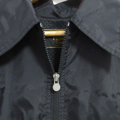 Fendi Vintage Nylon Zip Up Coat Black — view 5