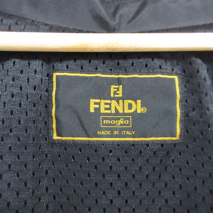 Fendi Vintage Nylon Zip Up Coat Black — view 9