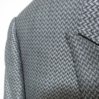 Dolce & Gabbana Herringbone Pattern Tailored Jacket Gilet Vest Trousers Pants — view 3