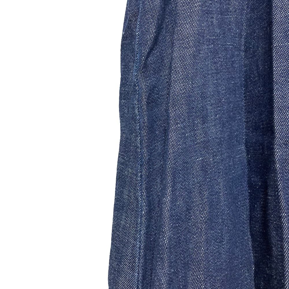Max Mara Weekend Gather Denim Long Dress 42 Indigo — view 8