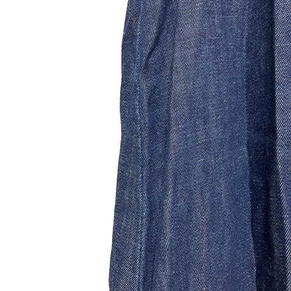 Max Mara Weekend Gather Denim Long Dress 42 Indigo — view 8