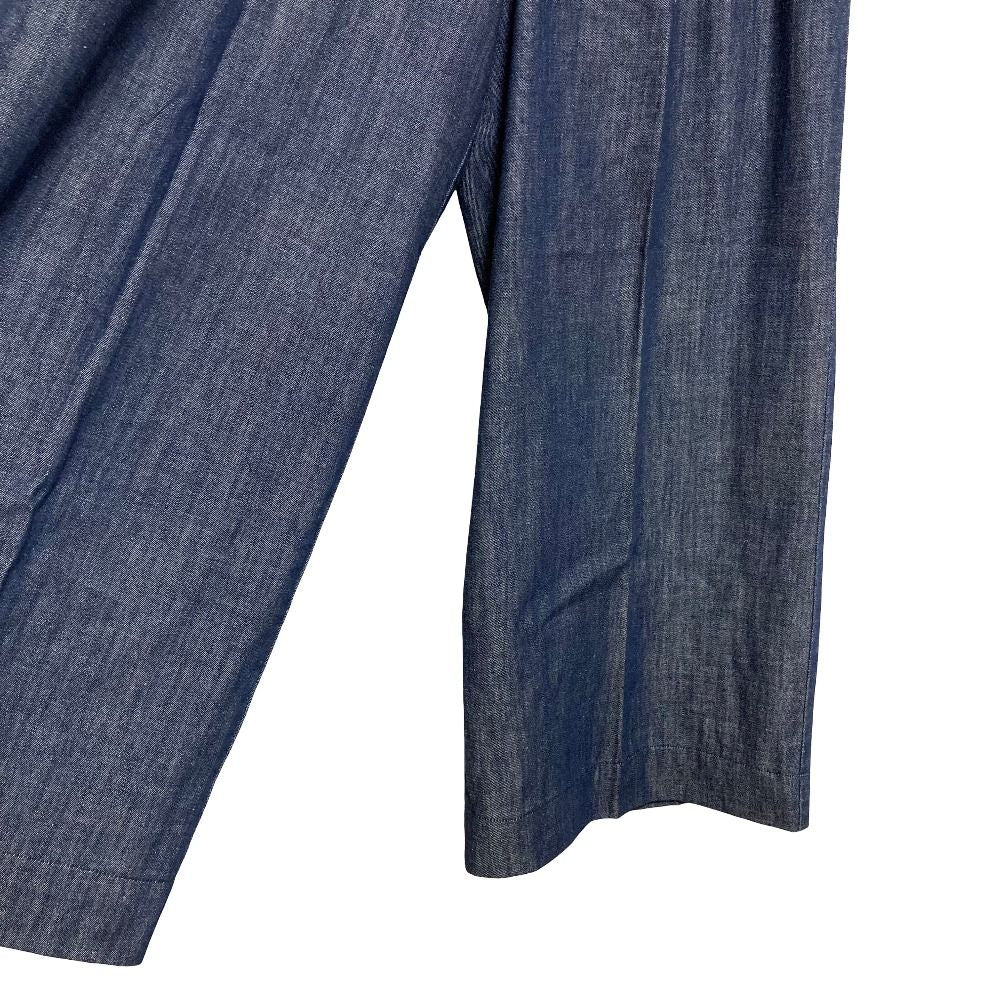 Max Mara Weekend Wide Denim Pants 42 Indigo — view 4