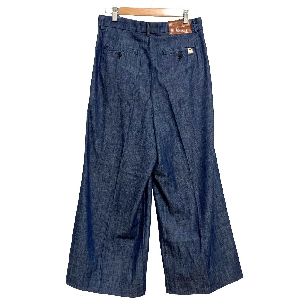 Max Mara Weekend Wide Denim Pants 42 Indigo — view 2