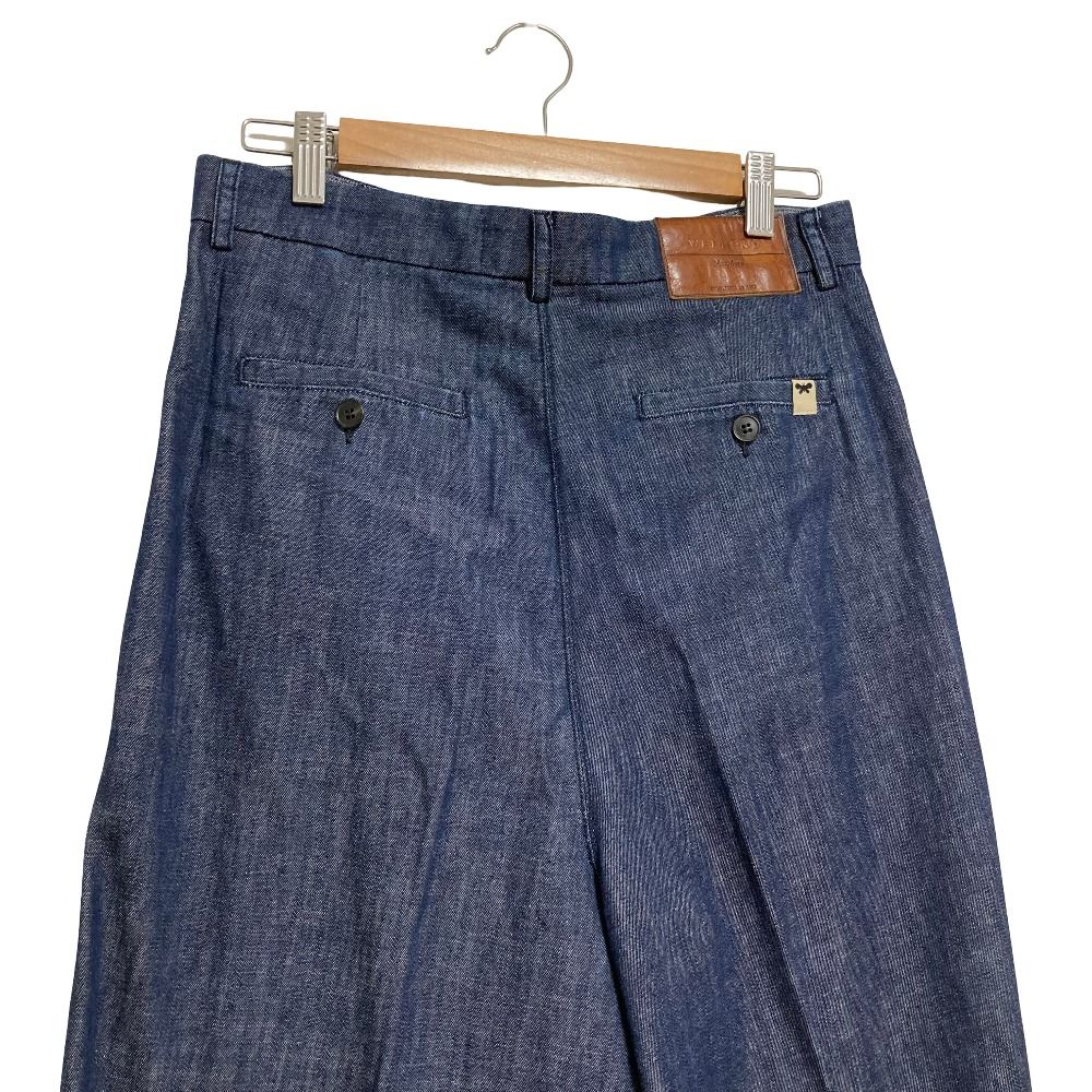 Max Mara Weekend Wide Denim Pants 42 Indigo — view 5