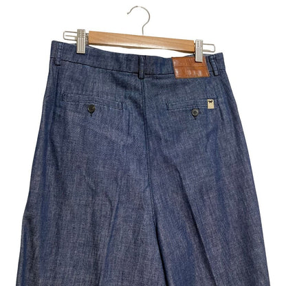 Max Mara Weekend Wide Denim Pants 42 Indigo — view 5