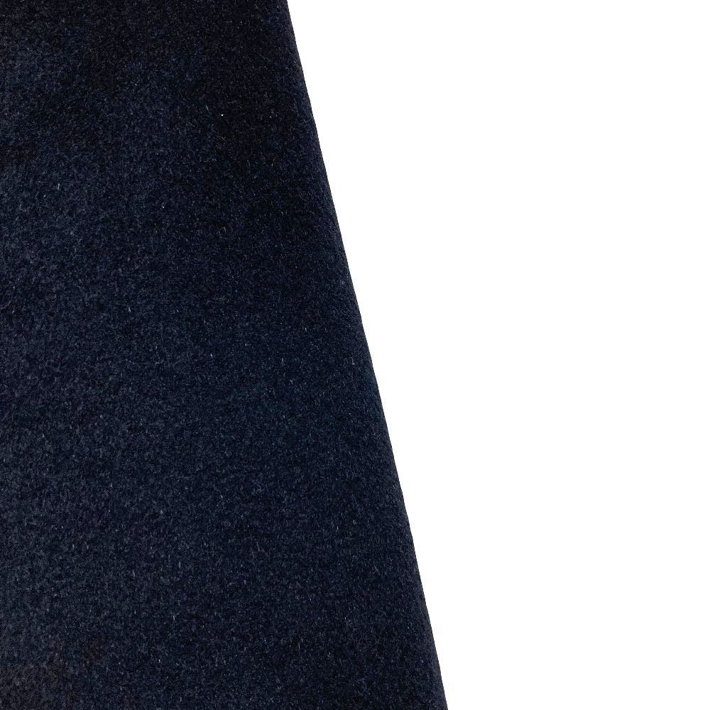 Prada Mink Trim Wool Angora Stand Color Coat 40 Black — view 8