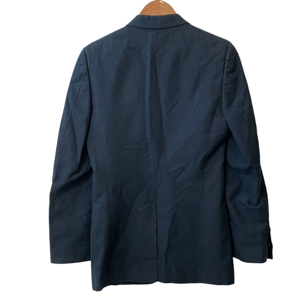Saint Laurent Cotton Tailored Jacket 44 Navy — view 2