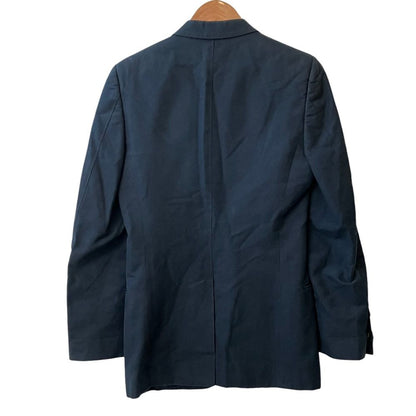 Saint Laurent Cotton Tailored Jacket 44 Navy — view 2