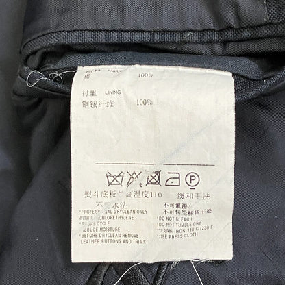 Saint Laurent Cotton Tailored Jacket 44 Navy — view 8
