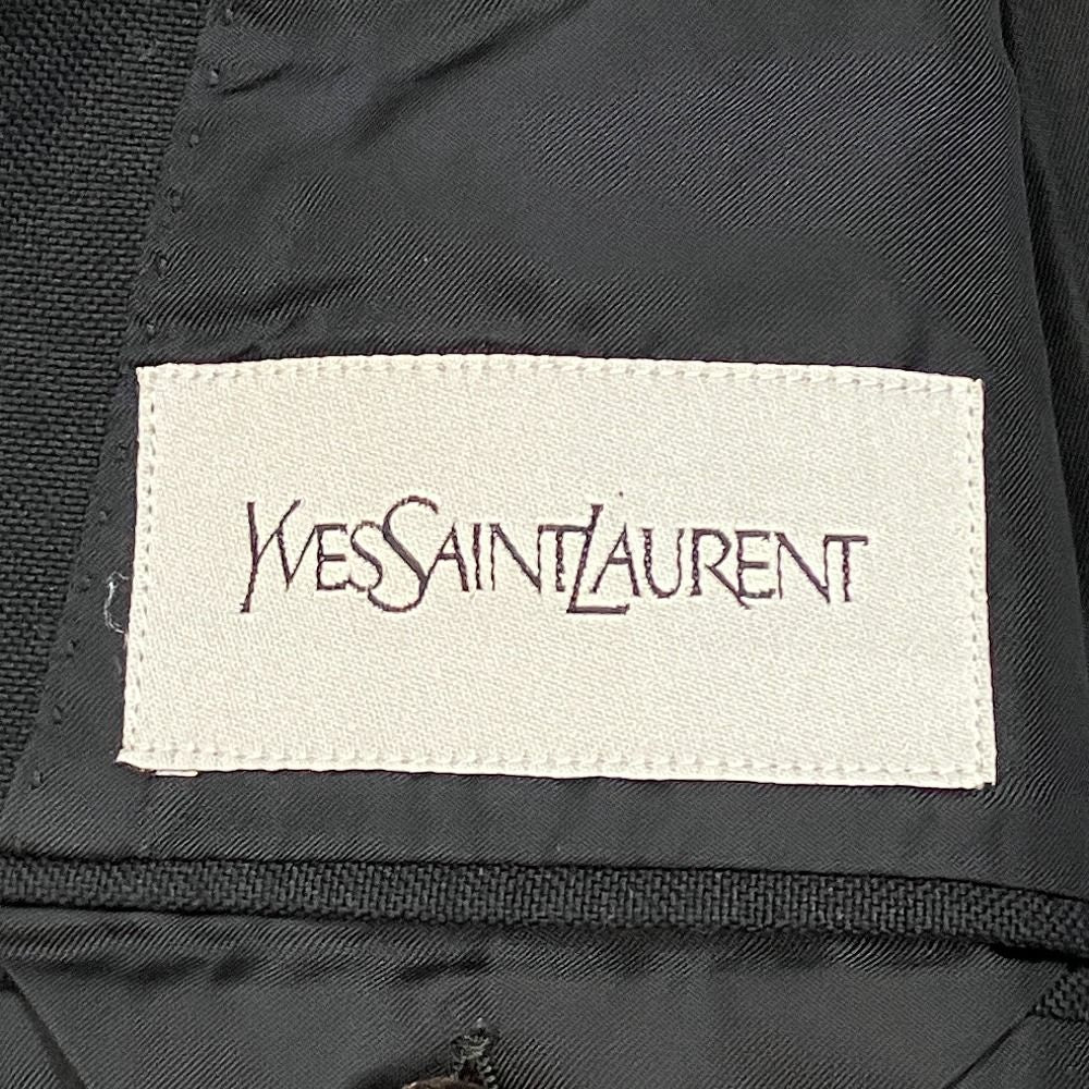 Saint Laurent Cotton Tailored Jacket 44 Navy — view 6