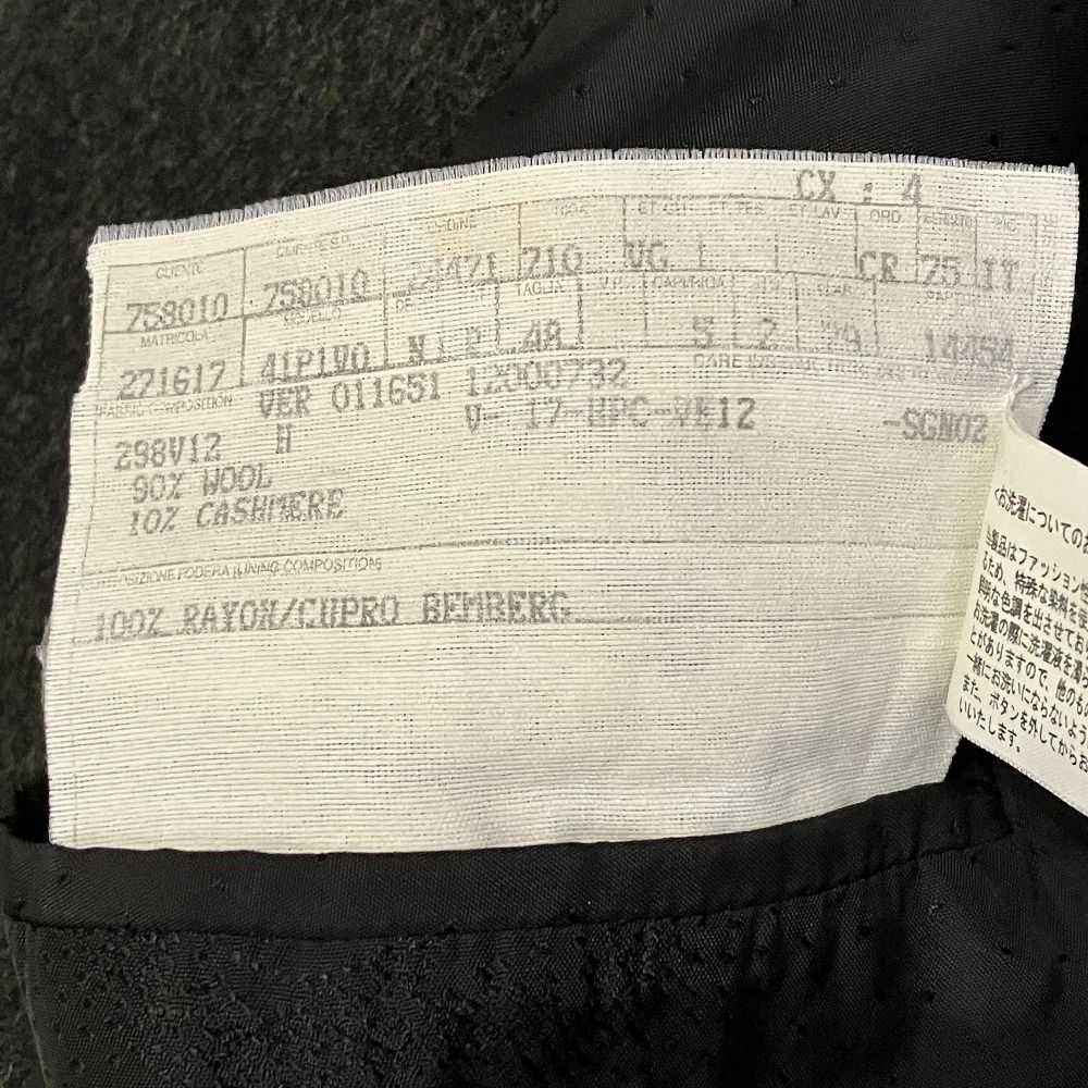 Versace Gianni Wool Cashmere Che Star Coat 48 Moss Green — view 6