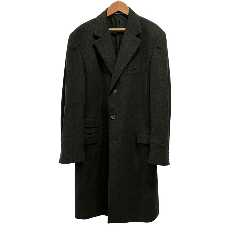 Versace Gianni Wool Cashmere Che Star Coat 48 Moss Green