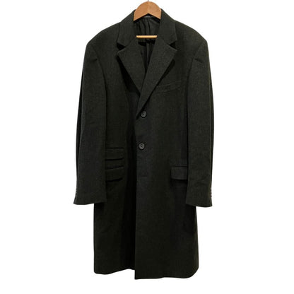 Versace Gianni Wool Cashmere Che Star Coat 48 Moss Green