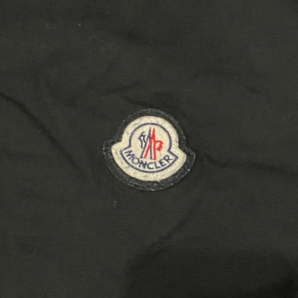 Moncler LS T-Shirt Sleeve Logo Print Patch M Black — view 5