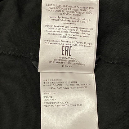 Moncler LS T-Shirt Sleeve Logo Print Patch M Black — view 9