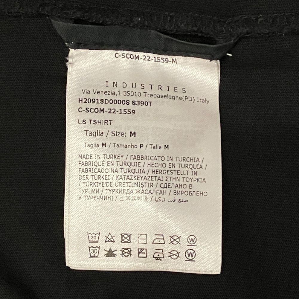 Moncler LS T-Shirt Sleeve Logo Print Patch M Black — view 7