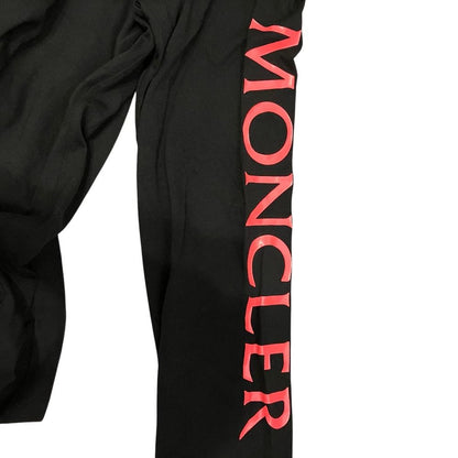 Moncler LS T-Shirt Sleeve Logo Print Patch M Black — view 3