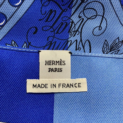 Hermes Grand Tralala Cut Twill Rene Dress 36 Blue — view 8