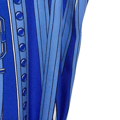 Hermes Grand Tralala Cut Twill Rene Dress 36 Blue — view 6