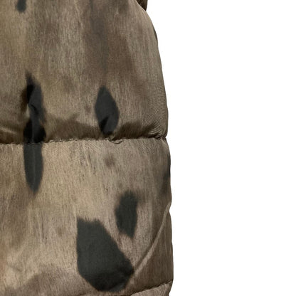 Moncler Gammerouge Nam Sin Giaccone Leopard Long Down Coat 0 Khaki — view 7