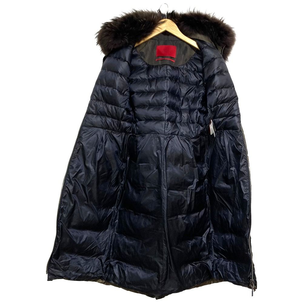 Moncler Gammerouge Nam Sin Giaccone Leopard Long Down Coat 0 Khaki — view 3