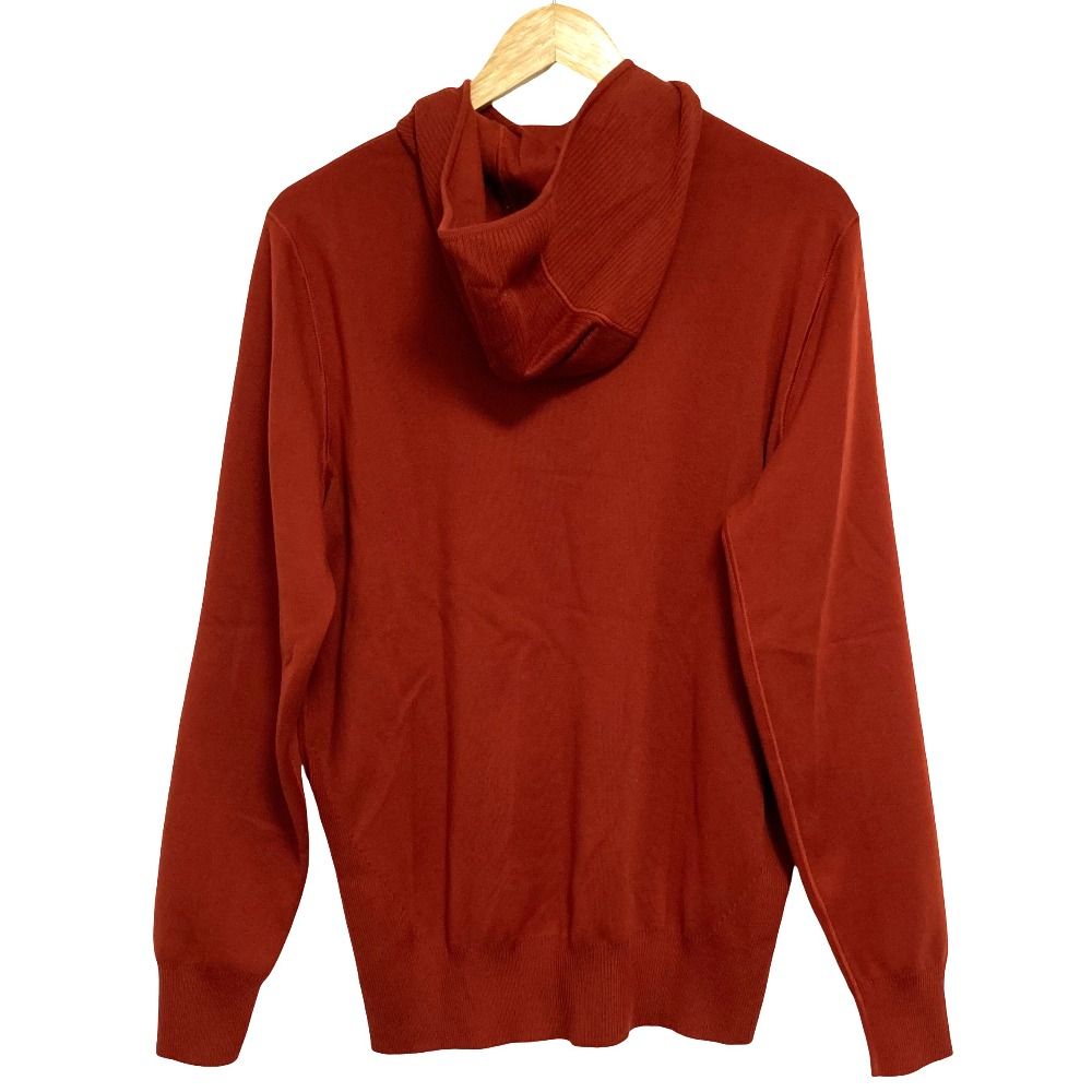 Loro Piana the Gift of Kings Half Zip Bargin Wool Knit Hoodie M Brown — view 2