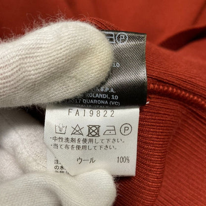 Loro Piana the Gift of Kings Half Zip Bargin Wool Knit Hoodie M Brown — view 9