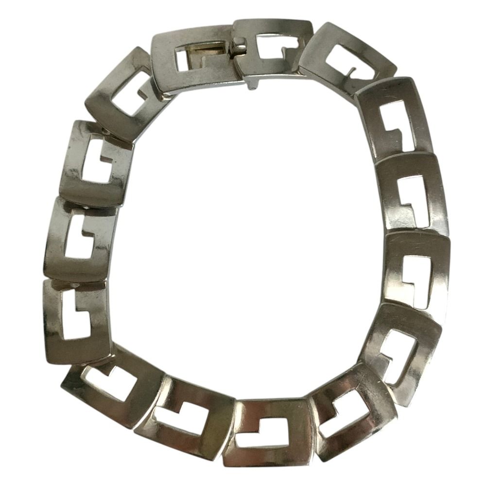 Gucci Vintage 925 Logo Link Bracelet Silver