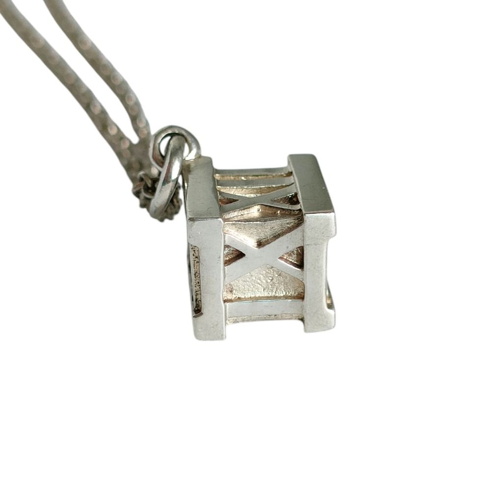 Tiffany & Co Atlas Cube Chain Pendant Silver — view 2