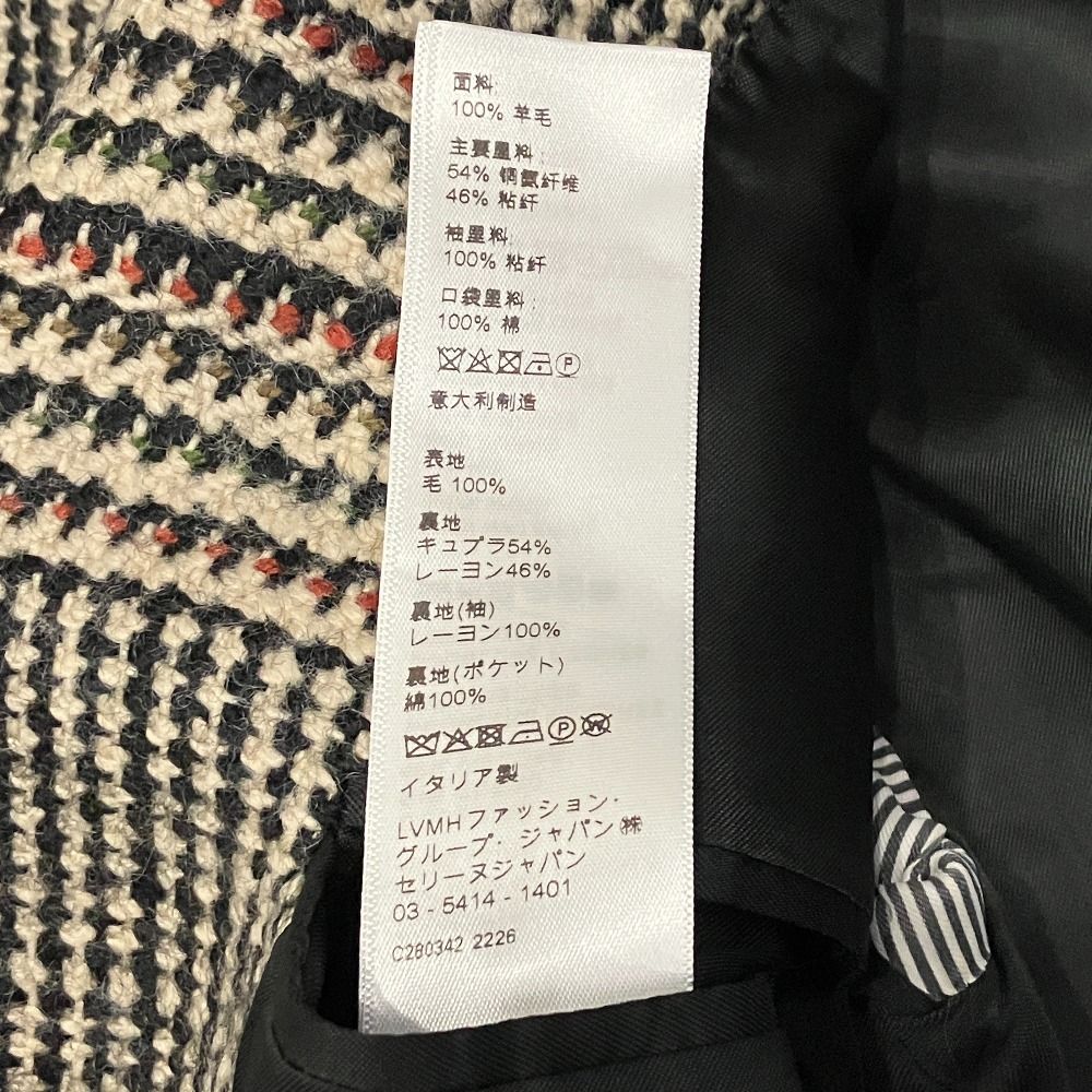 Celine Tomboy Glen Check Terre Jacket 34 Multicolor — view 7