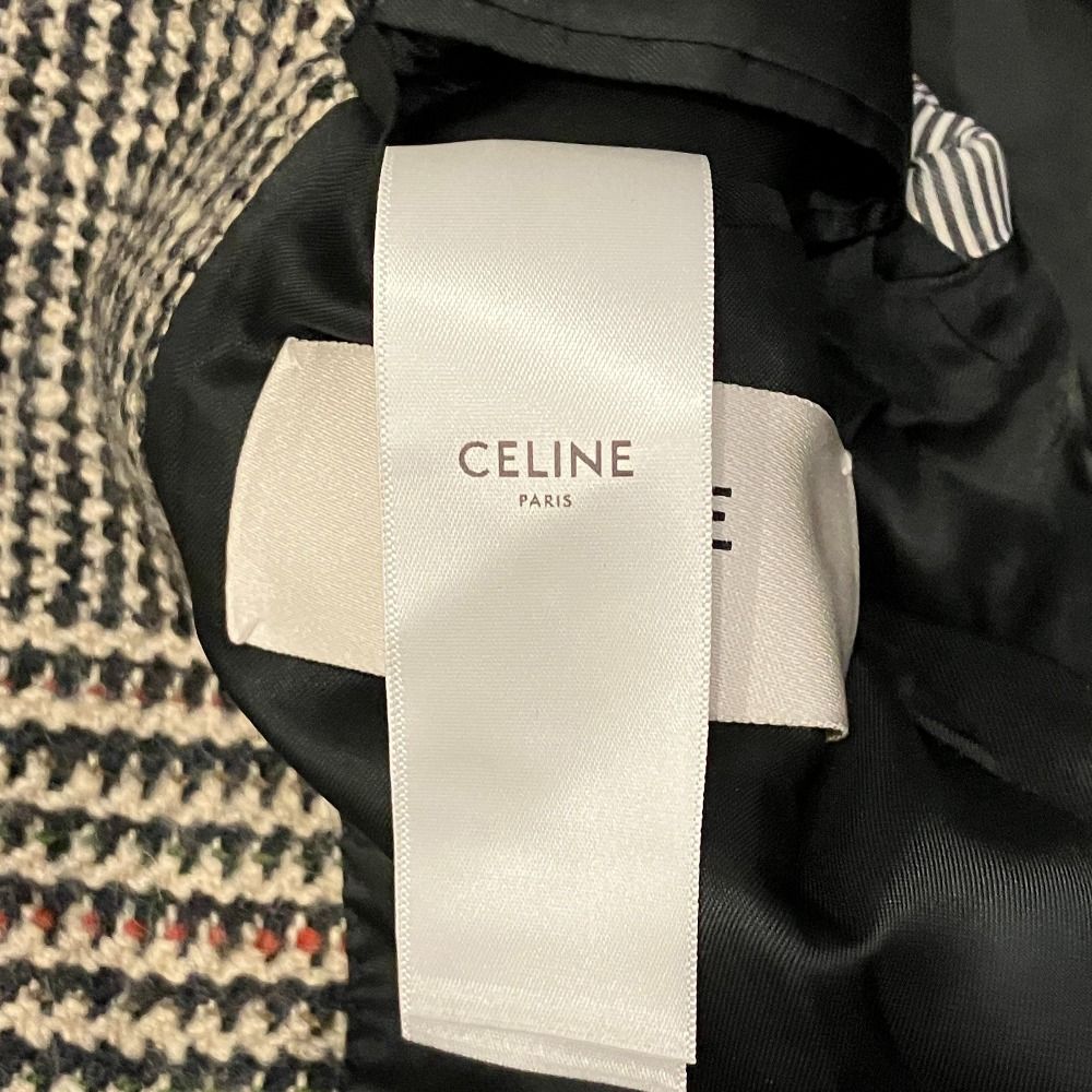 Celine Tomboy Glen Check Terre Jacket 34 Multicolor — view 5