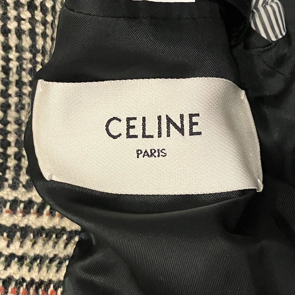 Celine Tomboy Glen Check Terre Jacket 34 Multicolor — view 4